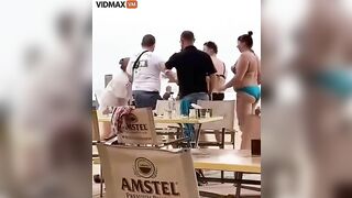 Some Ukrainians Fight With Russians On Turkish Beach