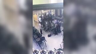 Young Man Presses Girl's Head To The Ground