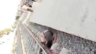 A Man Loses A Leg To A Passing Train