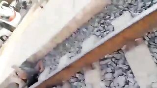 A Man Loses A Leg To A Passing Train