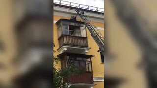 A Drunk Idiot Fell From The Third Floor While Trying To Leave