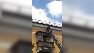 A Drunk Idiot Fell From The Third Floor While Trying To Leave