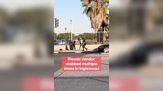 South Los Angeles Flower Seller Stabbed Six Times By Attacker