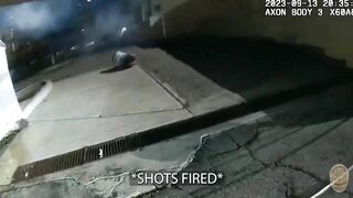 LAPD Officers Shoot At Suspect Running Towards Them