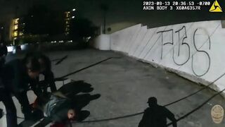 LAPD Officers Shoot At Suspect Running Towards Them