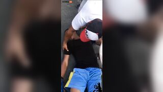 Two African Teenagers Resolve Dispute With Boxing On The Street, Doe