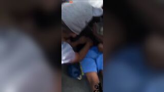 Two African Teenagers Resolve Dispute With Boxing On The Street, Doe