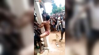 3 Nigerian Men Whipped Mercilessly For Having Sex In Public