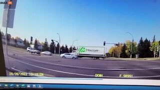 90-year-old Woman Speeds Through Red Light