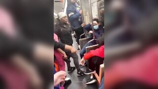 A Group Of Black Youths Attack And Intimidate Asians On Board A