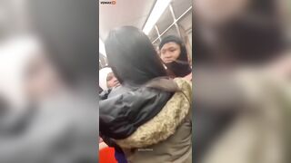 A Group Of Black Youths Attack And Intimidate Asians On Board A