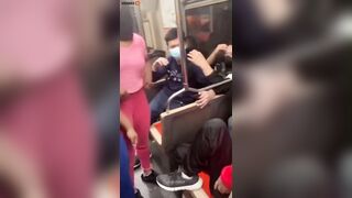 A Group Of Black Youths Attack And Intimidate Asians On Board A