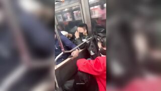 A Group Of Black Youths Attack And Intimidate Asians On Board A