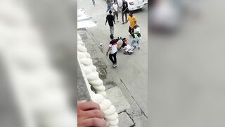 A Group Of People Killed A Man In The Middle Of The Road