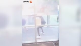 A Group Of Shirtless Thugs Attack People Outside Hooters Restaurant