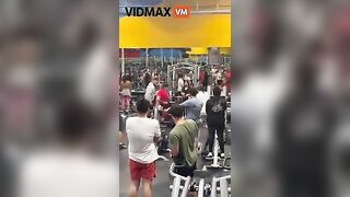 Two Dicks Fight Everywhere And The Gym Turns Into The UFC Octagon