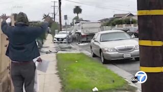 Man Destroys Wife's House And Car With Dump Truck 