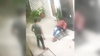 Man In Rocking Chair Shot By Trump Card
