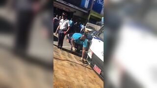 Police Shoot Driver In Protest