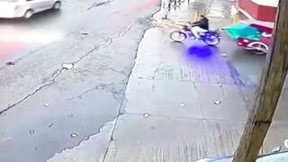 A Truck Hit A Pedestrian. Brazil 