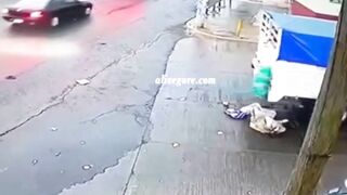 A Truck Hit A Pedestrian. Brazil 