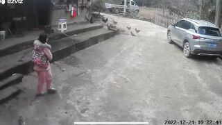 A Woman Throws Her Baby In The Street And Walks Away 