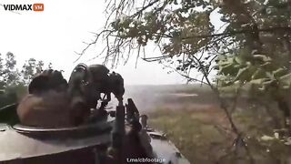 Stunning Footage Captures The Moment A Russian BMP-3 Tank Is Positioned