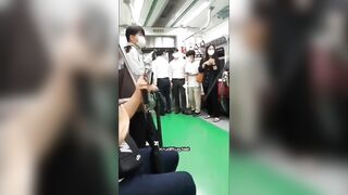 Anti-maskers Slapped On Train