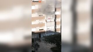 Gas Explosion In Apartment Causes Furniture To Fly Out Of Car