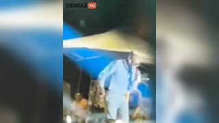 Arab Singer Hit By Drone While Filming Concert - V