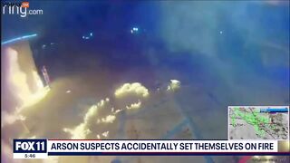 Arsonist Sets Himself On Fire While Trying To Burn Down C