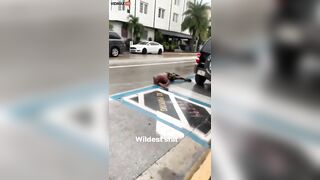 Woman Pushes Unstable Man Into Traffic After Attempted Murder