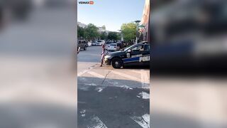 Baltimore Police Watch Woman Cleaning Car -