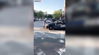 Baltimore Police Watch Woman Cleaning Car -