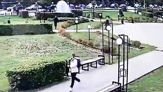 Horrifying School Shooting In Russia Captured On CCTV Video.