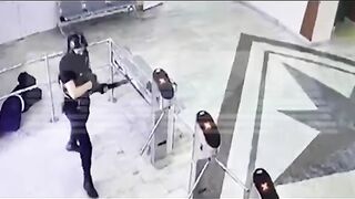 Horrifying School Shooting In Russia Captured On CCTV Video.