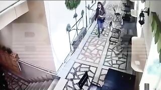 Horrifying School Shooting In Russia Captured On CCTV Video.