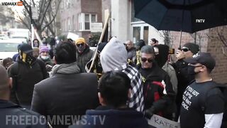 New York Drag Queen Receives Competing Protests Outside Story Hour