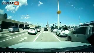 Dashcam Video Captures The Terrifying Moment An 18-wheeler Drives Past O