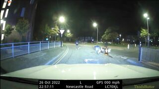 Dashcam Footage Shows Three Drivers Involved In Moped Accident