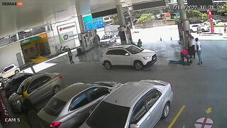 Driver Knocks Down Gas Station Employee, Man Survives -