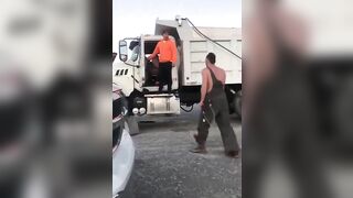 Drunk Man Harasses Irish Truck Driver To Pay Price