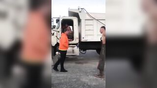 Drunk Man Harasses Irish Truck Driver To Pay Price