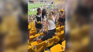 Drunk Woman Punches Man In Face, Her Husband At Steelers Game