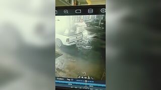 Guy Was Electrocuted While Washing His Car. Libya 