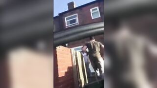 Guy Threw The Idiot Looking At Him Out Of The Garden