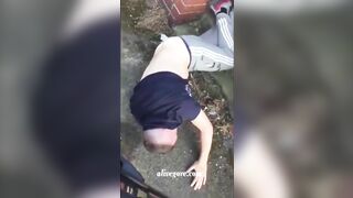 Guy Threw The Idiot Looking At Him Out Of The Garden