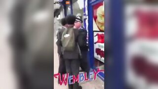 Senior Police Officer Harassed And Attacked By Punks