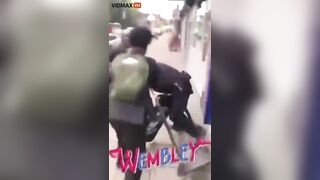 Senior Police Officer Harassed And Attacked By Punks