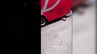 An Old Woman Was Hit By A Bus. Malaysia 